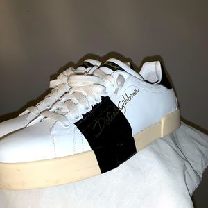 Dolce & Gabbana CS1558 White Sneakers